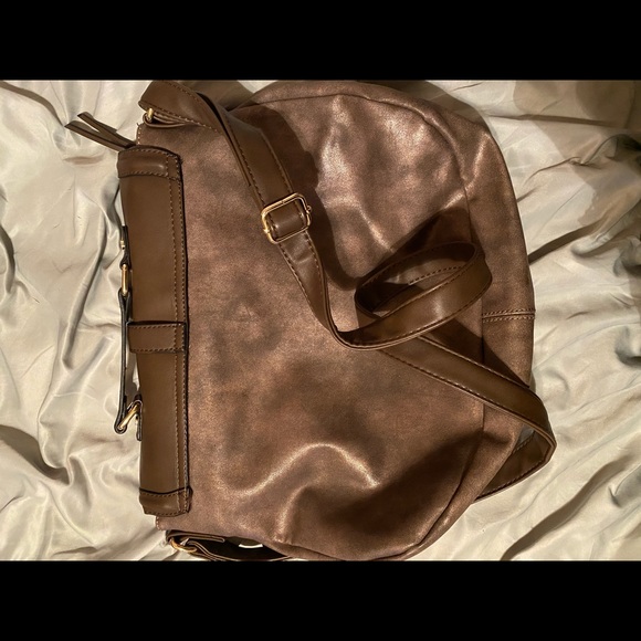 *SOLD* Crossbody Smokey Brown + Gray Crossbody - Picture 6 of 10